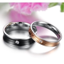 Bague En Titane Concise D'Excellente Qualité Pour Les Amoureux