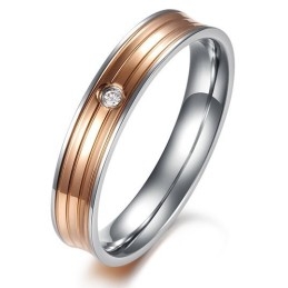 Bague En Titane Concise D'Excellente Qualité Pour Les Amoureux