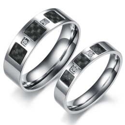 Bague En Titane De Haute Qualité Pour Les Amoureux