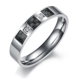 Bague En Titane De Haute Qualité Pour Les Amoureux