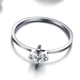 Bague En Titane Pour Amoureux, Performance Fiable, Avec Strass