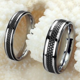 Bague En Titane Noir Pour Amoureux, Le Roi De La Quantité