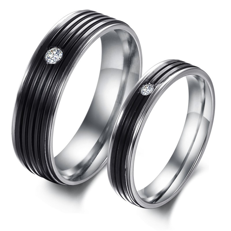 Bague En Titane Concise De Qualité Supérieure Pour Les Amoureux Bague En Titane Concise De Qualité Supérieure Pour Les Amoureux