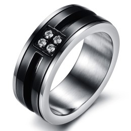Bague En Titane En Forme De Roue, Complète Et Conforme Aux Spécifications, Pour Les Amoureux