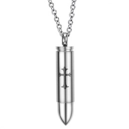 Bien Connu Pour Son Collier En Titane En Forme De Croix En Forme De Balle De Haute Qualité