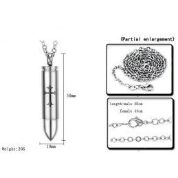 Bien Connu Pour Son Collier En Titane En Forme De Croix En Forme De Balle De Haute Qualité