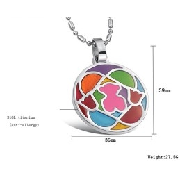 Collier En Titane De Forme Ronde D'Excellente Qualité