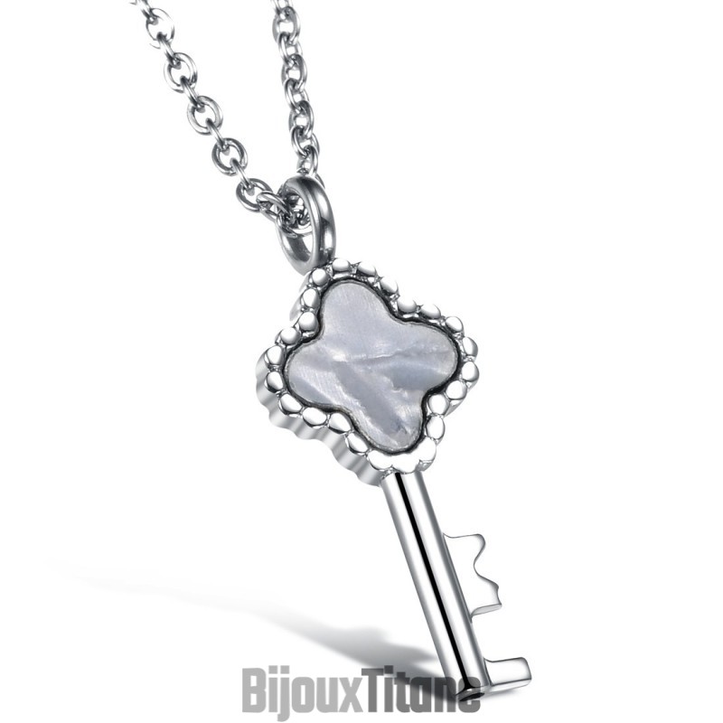 Collier Clé En Titane Pour Femme De Haute Qualité Collier Clé En Titane Pour Femme De Haute Qualité