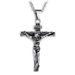 Collier En Titane Croisé Facile À Utiliser