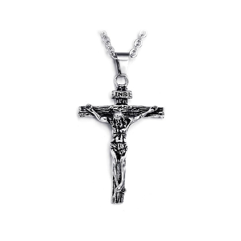 Collier En Titane Croisé Facile À Utiliser