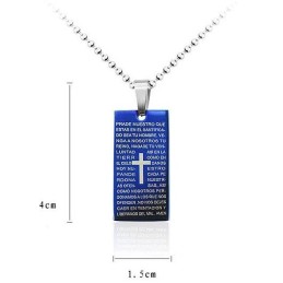 Pendentif Et Collier Pour Homme Avec Croix Classique Et Bible, Cadeau Tendance Pour Ami