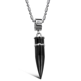 Collier En Titane Noir De Qualité Supérieure
