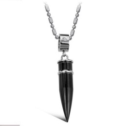 Collier En Titane Noir De Qualité Supérieure
