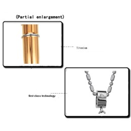 Collier En Titane Noir De Qualité Supérieure