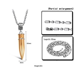 Collier En Titane Noir De Qualité Supérieure