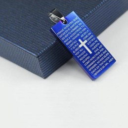 Pendentif Et Collier Pour Homme Avec Croix Classique Et Bible, Cadeau Tendance Pour Ami