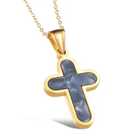 Collier En Titane Avec Croix Pour Femme Facile À Utiliser