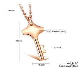 Collier Clé En Titane Pour Femme, Réputation Fiable