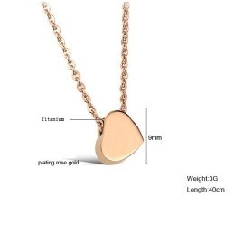 Collier En Titane Sweetheart De Renommée Mondiale