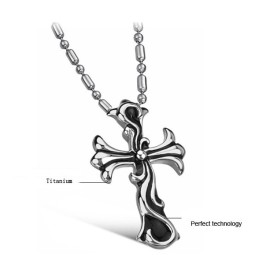 Collier En Titane Avec Croix Pour Homme De Haute Qualité