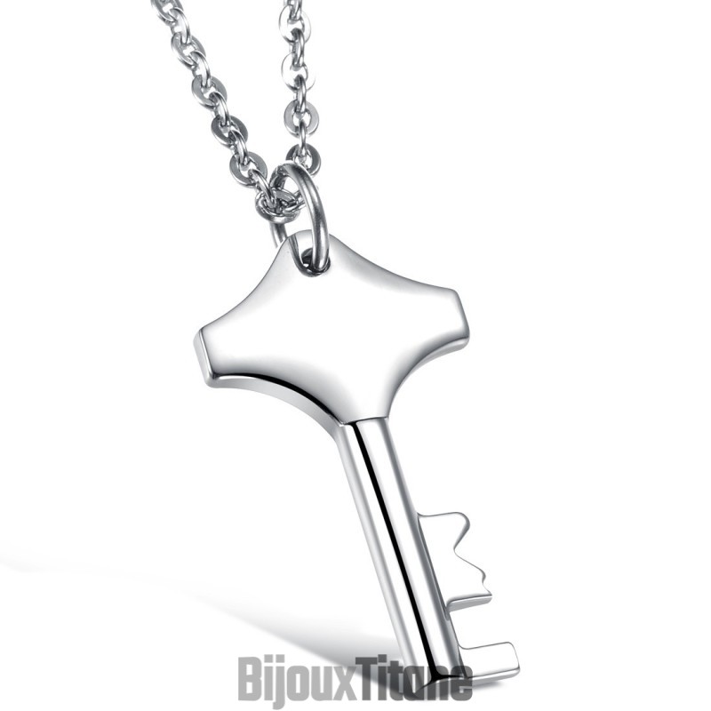 Collier Clé En Titane D'Excellente Qualité Collier Clé En Titane D'Excellente Qualité