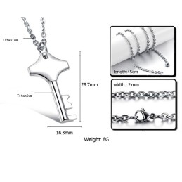 Collier Clé En Titane D'Excellente Qualité