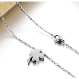 Collier En Titane En Forme De Trèfle Pour Femme, La Reine De La Qualité