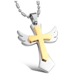 Bien Connu Pour Son Collier En Titane En Forme De Croix De Haute Qualité