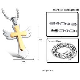 Bien Connu Pour Son Collier En Titane En Forme De Croix De Haute Qualité