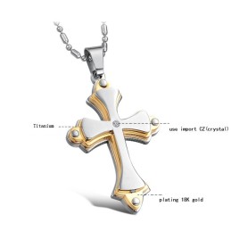 Collier Croix En Titane De Qualité Stable