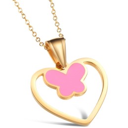 Collier En Titane En Forme De Papillon Pour Femme, Réputé Pour Sa Qualité Supérieure