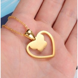 Collier En Titane En Forme De Papillon Pour Femme, Réputé Pour Sa Qualité Supérieure