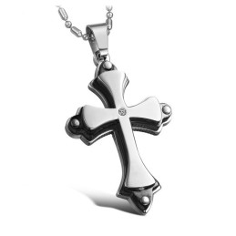 Collier Croix En Titane Avec Strass, Qualité Et Quantité Garanties
