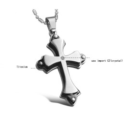 Collier Croix En Titane Avec Strass, Qualité Et Quantité Garanties