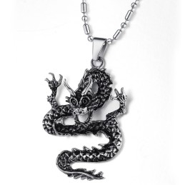 Collier Kirin En Titane Pour Homme De Haute Qualité