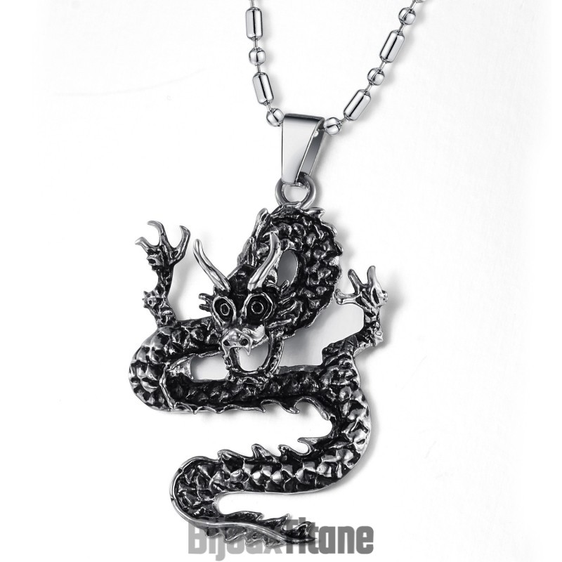 Collier Kirin En Titane Pour Homme De Haute Qualité Collier Kirin En Titane Pour Homme De Haute Qualité