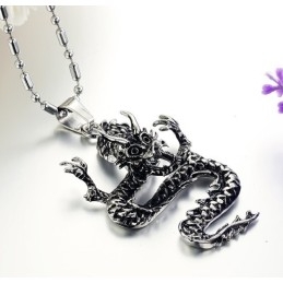 Collier Kirin En Titane Pour Homme De Haute Qualité