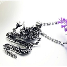 Collier Kirin En Titane Pour Homme De Haute Qualité