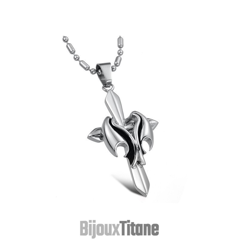 Collier Croix En Titane Pour Homme De Qualité Stable