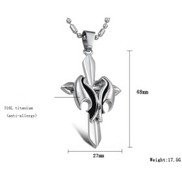 Collier Croix En Titane Pour Homme De Qualité Stable