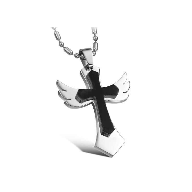 Collier Croix En Titane De Qualité Stable Collier Croix En Titane De Qualité Stable