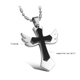 Collier Croix En Titane De Qualité Stable