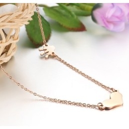 Collier En Titane Sweetheart D'Excellente Qualité
