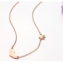 Collier En Titane Sweetheart D'Excellente Qualité