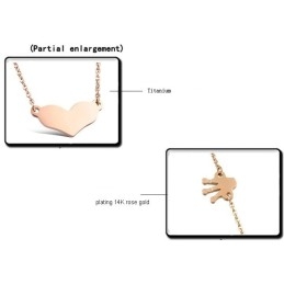 Collier En Titane Sweetheart D'Excellente Qualité