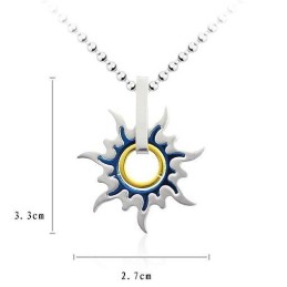 Pendentifs Et Colliers Tendance En Titane Pur Pour Hommes Sun Whell