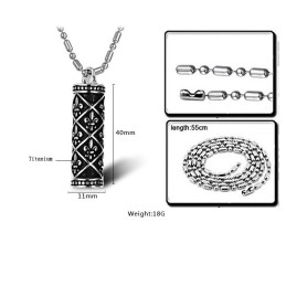 Collier En Titane De Style National De Renommée Mondiale