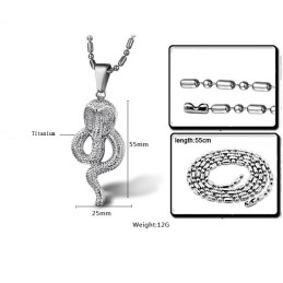 Collier En Titane Cobral Complet Avec Spécifications