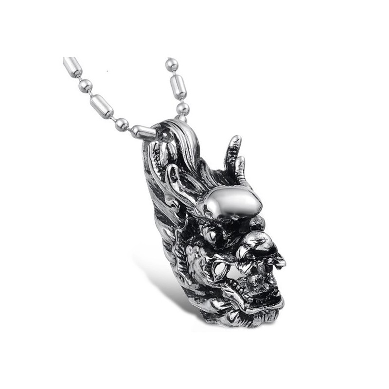 Collier Kirin En Titane Pour Homme, La Reine De La Qualité Collier Kirin En Titane Pour Homme, La Reine De La Qualité