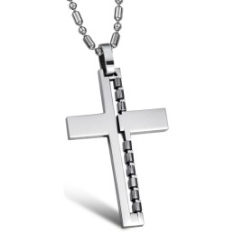 Collier En Titane Avec Croix Pour Homme, Qualité Et Quantité Garanties